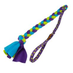 Fleece Bungee Tug paars handvat - Tug-E-Nuff