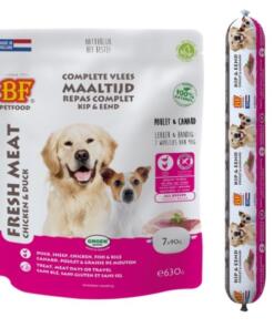 Vleesvoeding Kip & Eend - BF Petfood - Biofood - 2