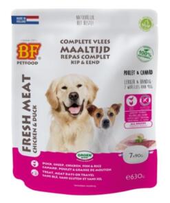 Vleesvoeding Kip & Eend Portieverpakking - BF Petfood - Biofood - 3