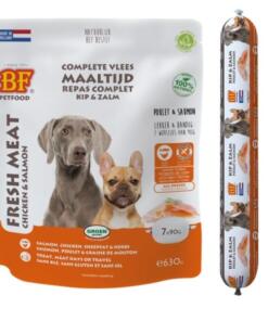 Vleesvoeding Kip & Zalm - BF Petfood - Biofood - 1