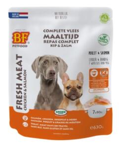 Vleesvoeding Kip & Zalm 9 Vleesvoeding Kip & Zalm - BF Petfood - Biofood - 1