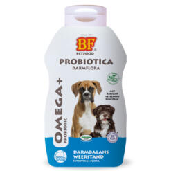BF OMEGA+ vloeibaar probiotica supplement voor honden met zalmolie en Bacillus velezensis