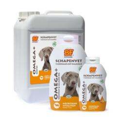 BF Omega+ vloeibaar schapenvet met zalmolie voor honden in 250 ml, 500 ml en 5 liter