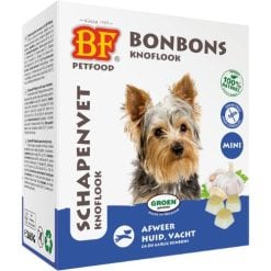Schapenvet Bonbon Knoflook 11 Schapenvet BonBon Knoflook - BF Petfood - Biofood - Mini