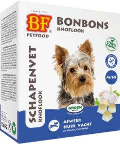 Schapenvet BonBon Knoflook - BF Petfood - Biofood - Mini