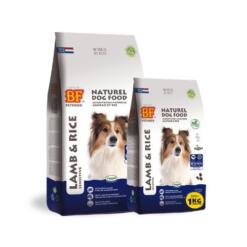 BF Petfood Lam & Rijst glutenvrij droogvoer, beide verpakkingen 3+1 kg en 12,5 kg