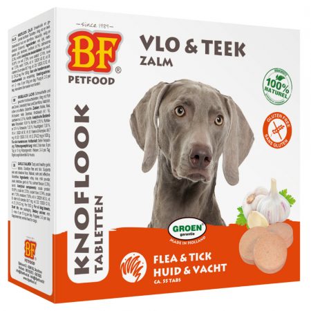 Knoflook tabletten zalm - BF Petfood - Biofood - 4034-anti-vlo-zalm-hond