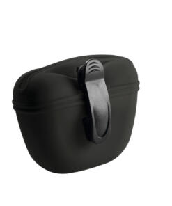 Silicone beloningstas Lugo zwart achterkant