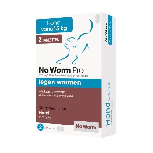 No Worm Pro Hond Grote hond 2 tabletten