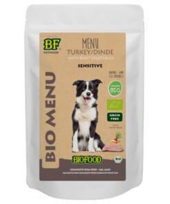 Bio Kalkoen Menu 9 Bio Kalkoen Menu pouch 150gram