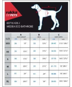 Hondenbadjas Medea Eco 11 Hondenbadjas Medea Eco Matentabel