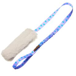 Faux Fur Squeaky Bungee Chaser Tug Lila