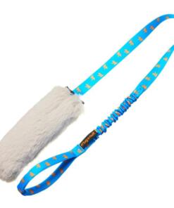 Faux Fur Squeaky Bungee Chaser 12 Faux Fur Squeaky Bungee Chaser Tug Royal Blue
