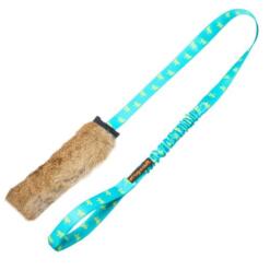Rabbit Skin Squeaky Bungee Chaser 12 Rabbit Skin Squeaky Bungee Chaser Teal