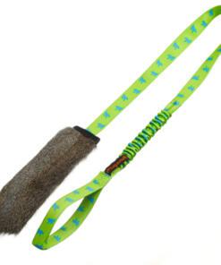 Rabbit Skin Squeaky Chaser - Groen