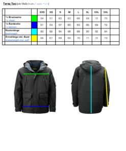 Taraq Two unisex Winterjas 7 Taraq Two Maten