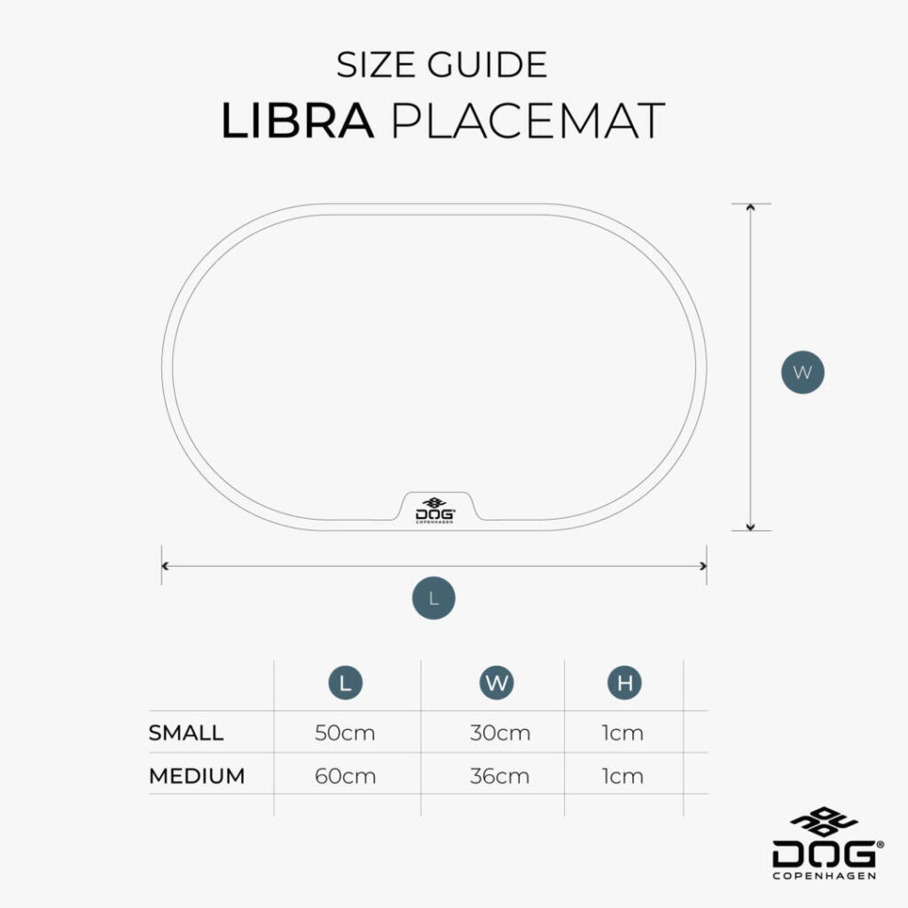 Libra Placemat 42 Libra Placemat Maatvoering