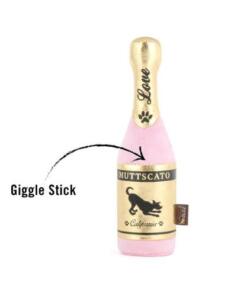 Barking Bubbly Muttscato 10 Barking Bubbly Muttscato P.L.A.Y. Champagne fles voor honden