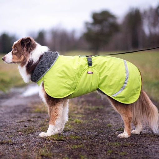 ToppaPomppa met tuigopening winterjas - Lime