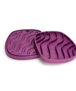 Feast Mat - Slow feeder en lickmat in 1 73 Feast Mat Waves Tropical Red