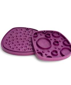 Feast Mat - Slow feeder en lickmat in 1 72 Feast Mat Bubbles Tropical Red