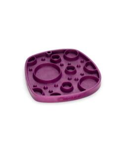 Feast Mat - Slow feeder en lickmat in 1 62 Feast Mat Bubbles Tropical Red