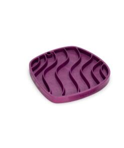 Feast Mat - Slow feeder en lickmat in 1 65 Feast Mat Waves Tropical Red