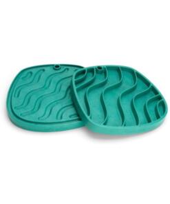 Feast Mat - Slow feeder en lickmat in 1 69 Feast Mat Waves Kelp