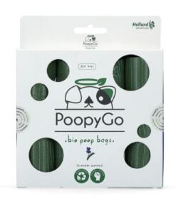 PoopyGo Eco friendly poepzakjes Grootverpakking 11 PoopyGo Eco friendly 120 st. (8x15 zakjes) Lavendelgeur