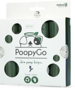 PoopyGo Eco friendly poepzakjes Grootverpakking 10 PoopyGo Eco friendly 120 st. (8x15 zakjes) Lavendelgeur