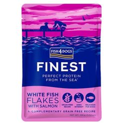 Finest Flakes Fish4Dogs - White Fish with Salmon