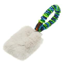 Faux Fur Pocket Bungee Squeaker groen