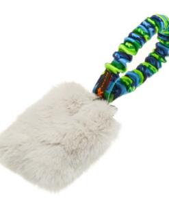 Faux Fur Pocket Bungee Squeaker groen