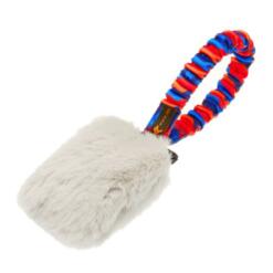 Faux Fur Pocket Bungee Squeaker oranje