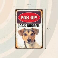 Bord Blik Jack Russell
