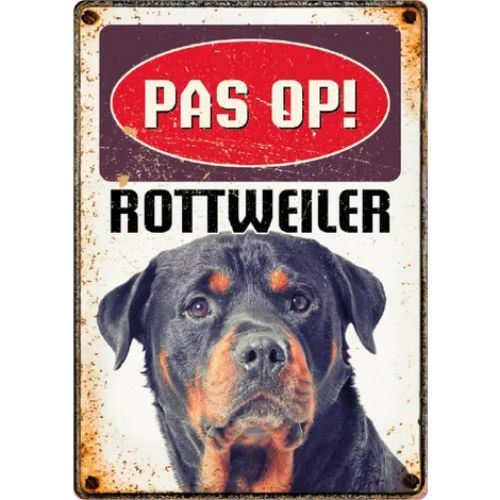 Bord Blik Rottweiler 3 Bord Blik Rottweiler