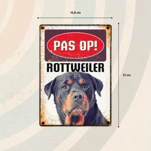Bord Blik Rottweiler 4 Bord Blik Rottweiler