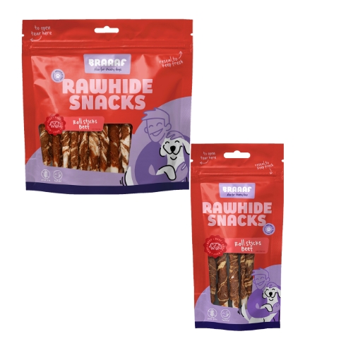 Braaaf Rollsticks Beef with Fish 12cm 3 Braaaf Rollsticks Beef with Fish