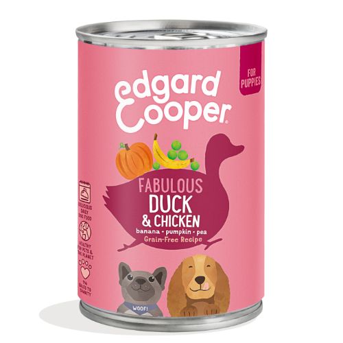E&C Blikvoeding Puppy Duck & Chicken - Eend & Kip 2 E&C Blikvoeding Puppy