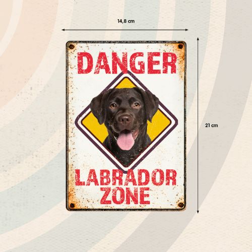 Sign Metal Danger Labrador Zone 4 Sign Metal Danger Labrador Zone