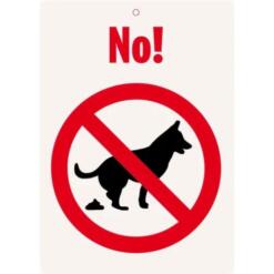 Sign Metal No Pooping