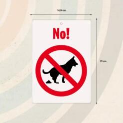 Sign Metal No Pooping