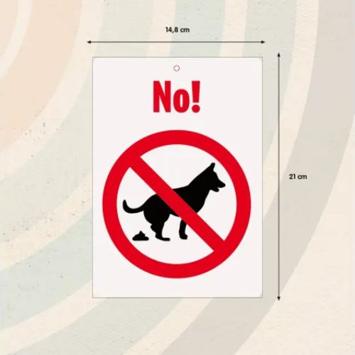 Sign Metal No Pooping 4 Sign Metal No Pooping
