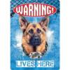 Sign Metal Warning German Shepherd Lives Here 1 Sign Metal Warning German Shepherd Lives Here