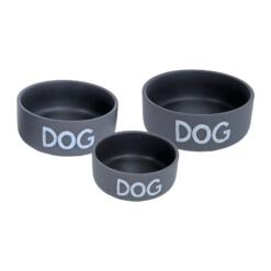 Stenen Voerbak Dog Grijs