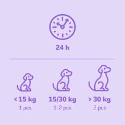 Braaaf Geperst Been Zalm | Kauwbot van Zalmhuid 6 Doseeradvies Braaaf geperst been zalm per dag voor honden tot 15 kg, 15 tot 30 kg en boven 30 kg