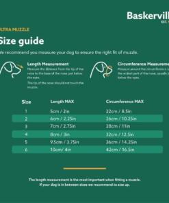 Baskerville Ultra Muilkorf 17 Baskerville Ultra Muilkorf Maattabel