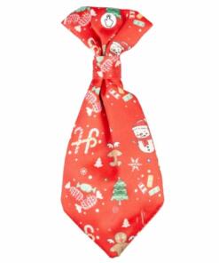 10 tips om kerst leuk te maken voor je hond 27 Xmas Flash LED das Rood