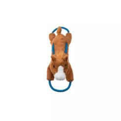 Paard Growl Haystackerz Versterkt zacht speelgoed met touw 4