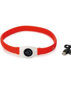 USB Halsband Glowy Rood